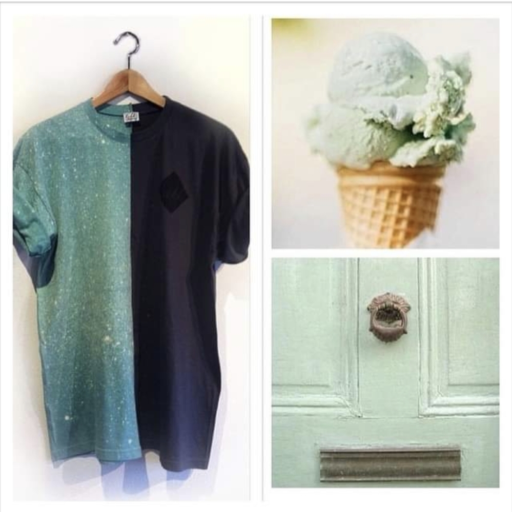 🍵 TAKK cut & sew two toned tshirt